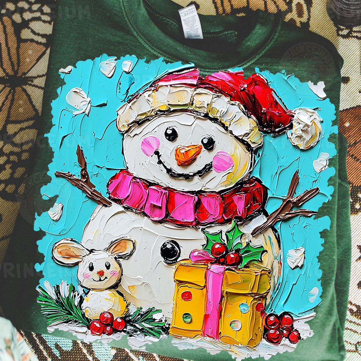 Painted Snowman Christmas