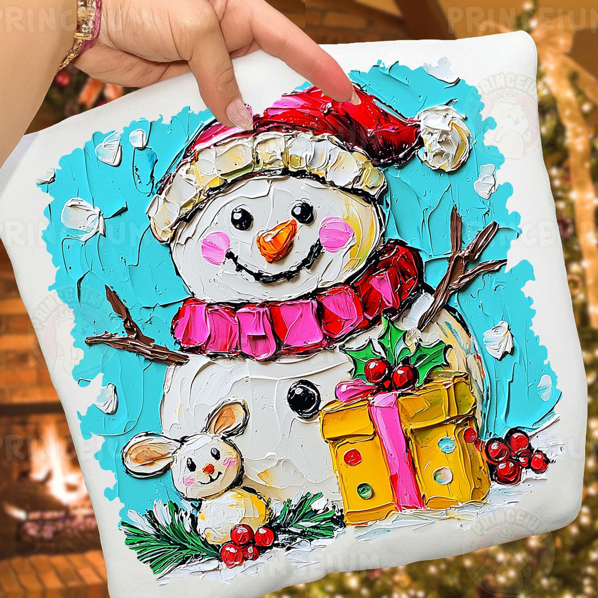 Painted Snowman Christmas