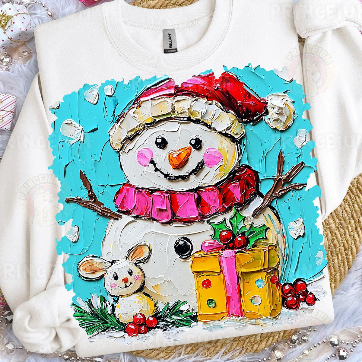 Painted Snowman Christmas