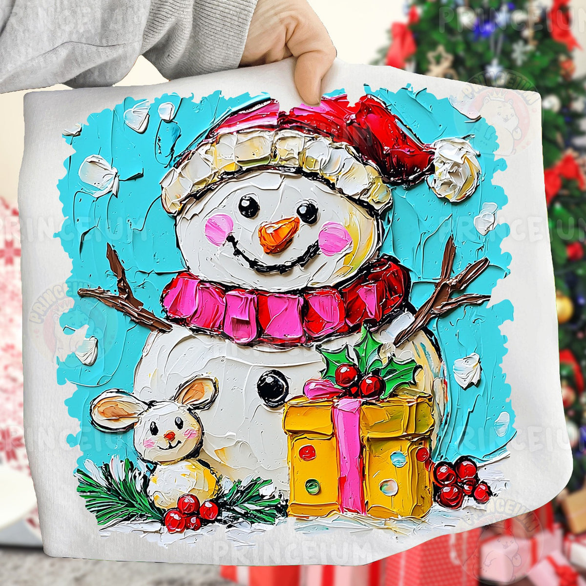 Painted Snowman Christmas