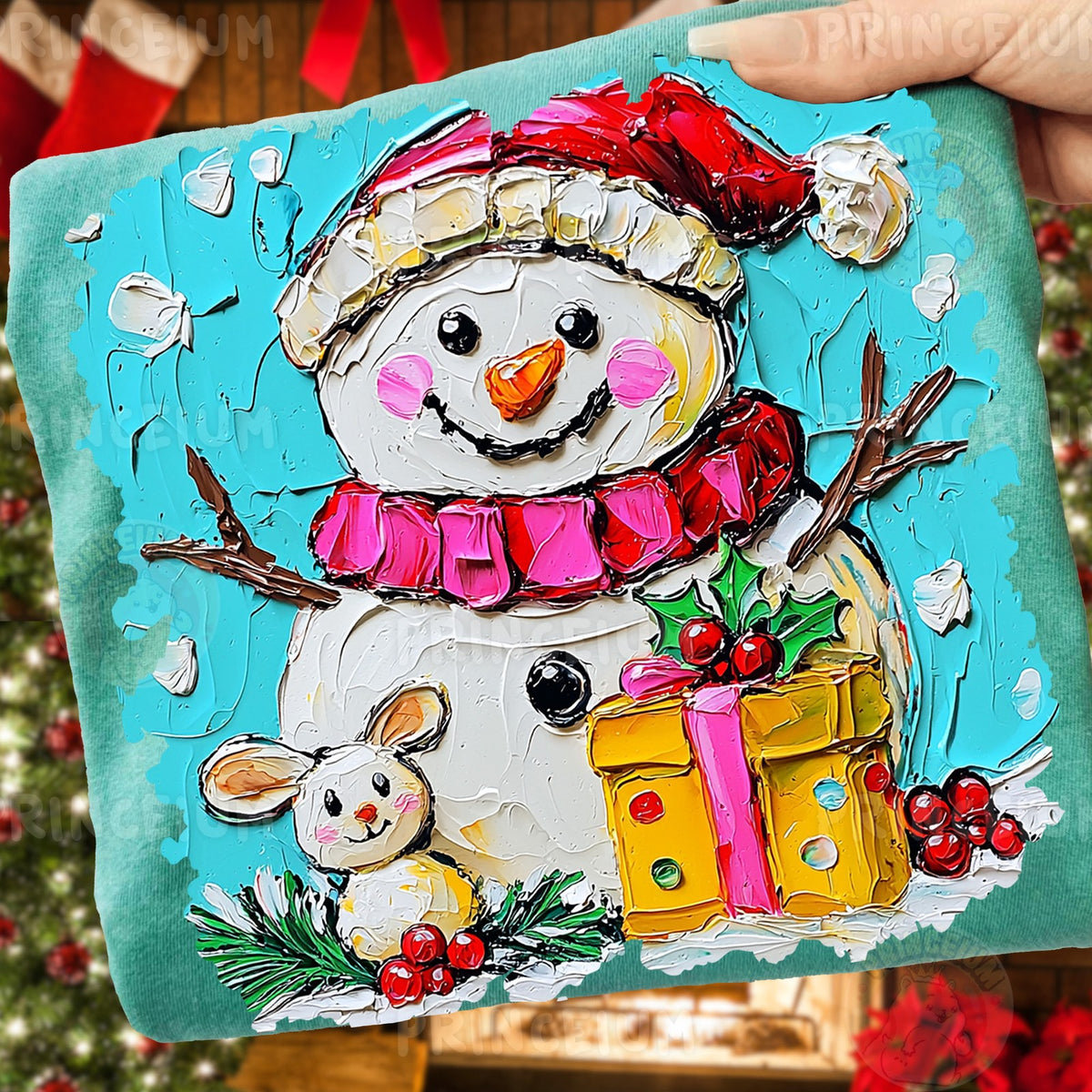 Painted Snowman Christmas