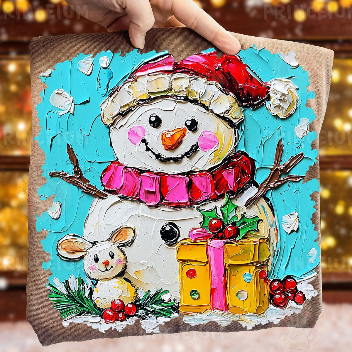 Painted Snowman Christmas