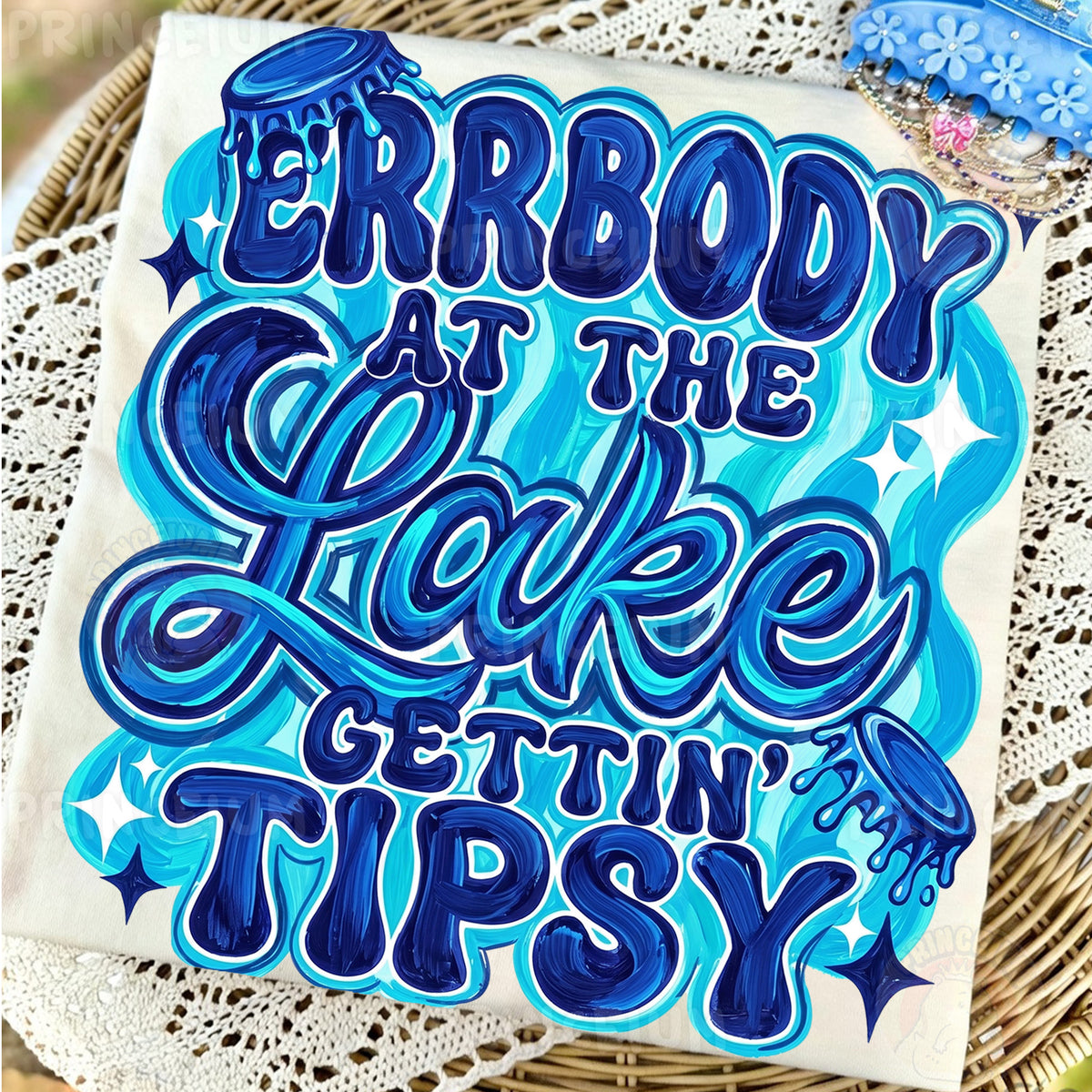 Errbody At The Lake Gettin Tipsy PNG, Funny Lake Trip Shirt Design, Summer Vacation Sublimation