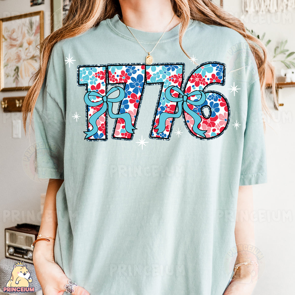 a woman wearing a t - shirt with the number 75 on it