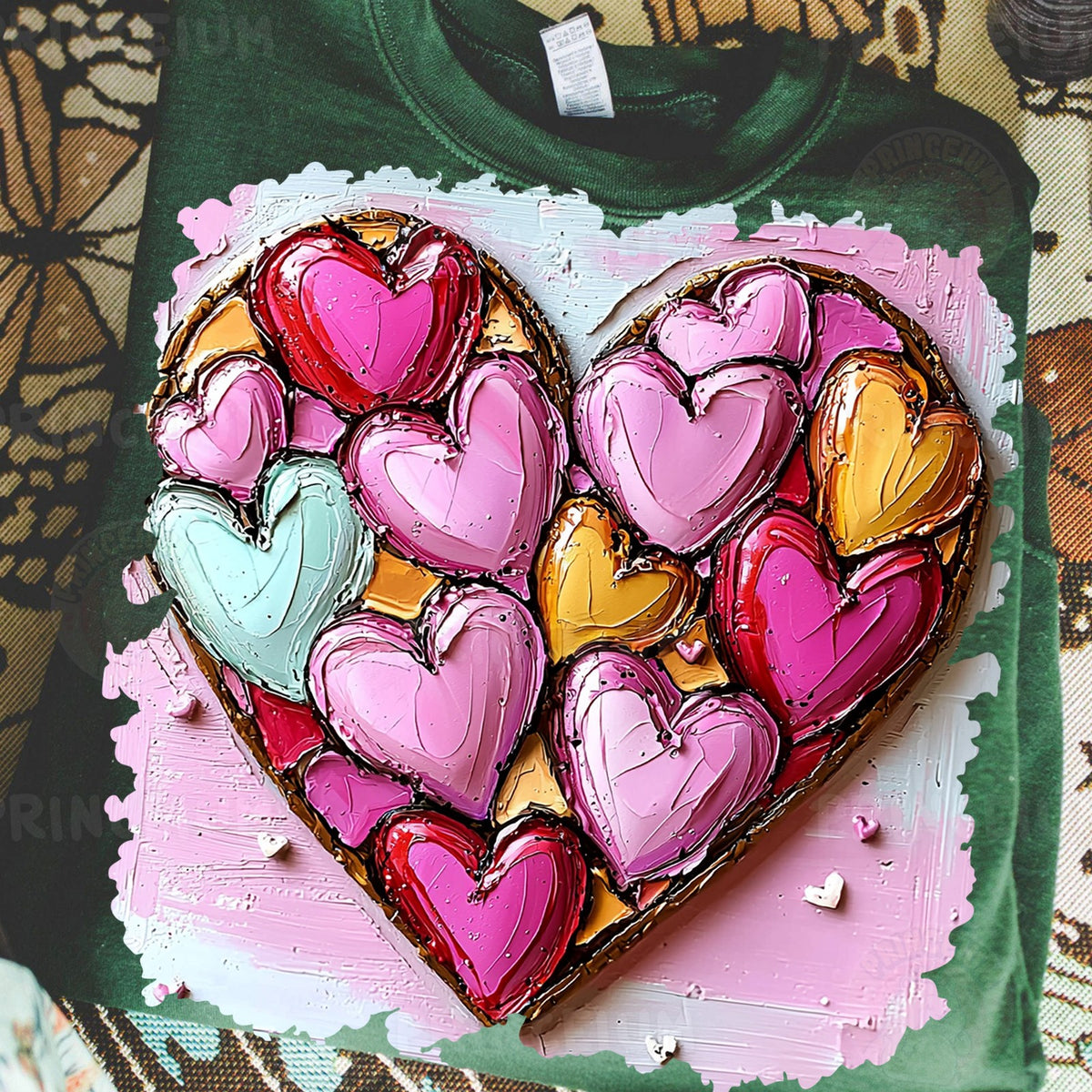 Painted Heart Mosaic