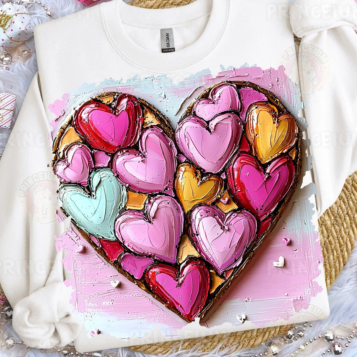 Painted Heart Mosaic