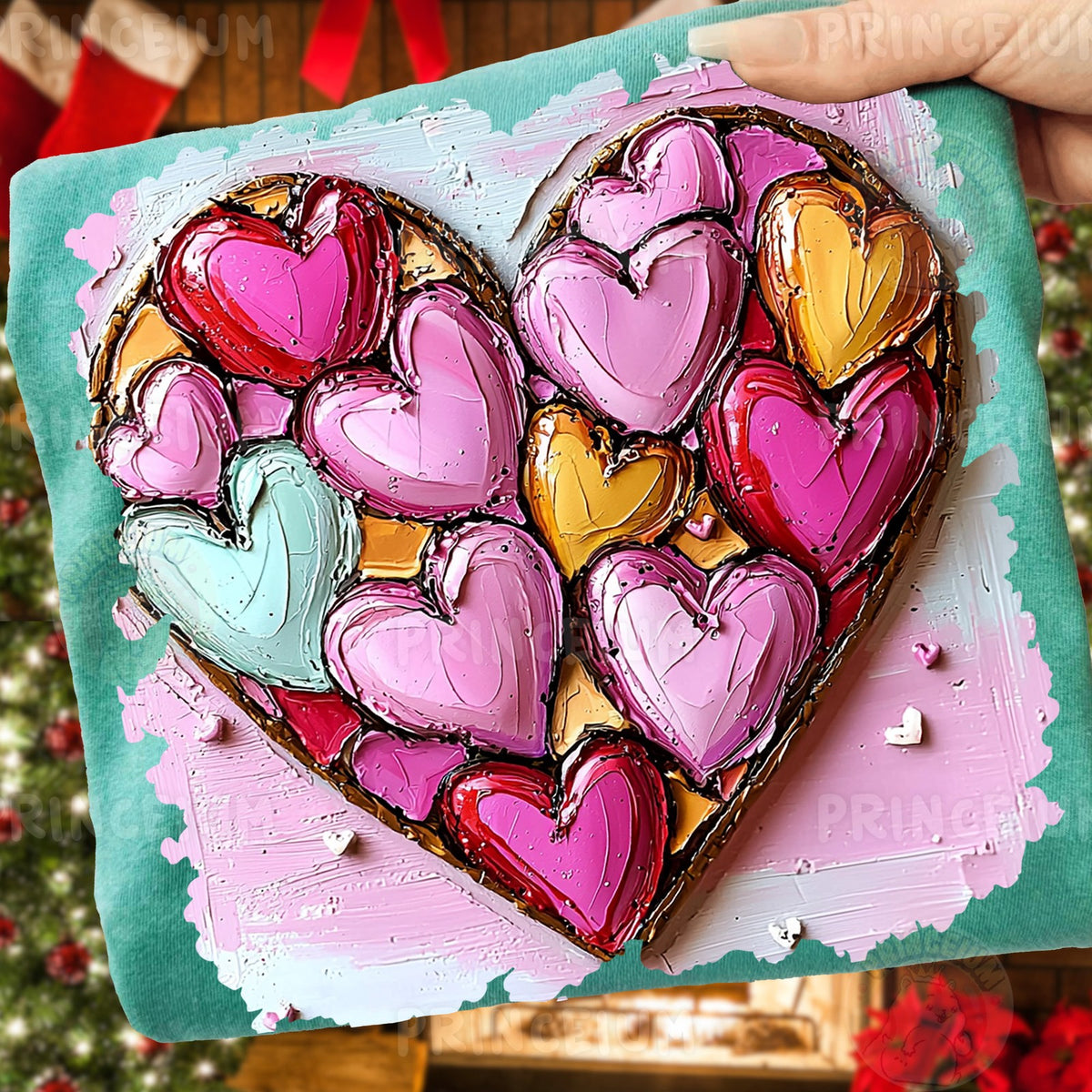 Painted Heart Mosaic