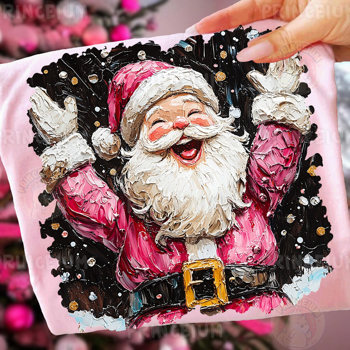 Joyful Painted Santa