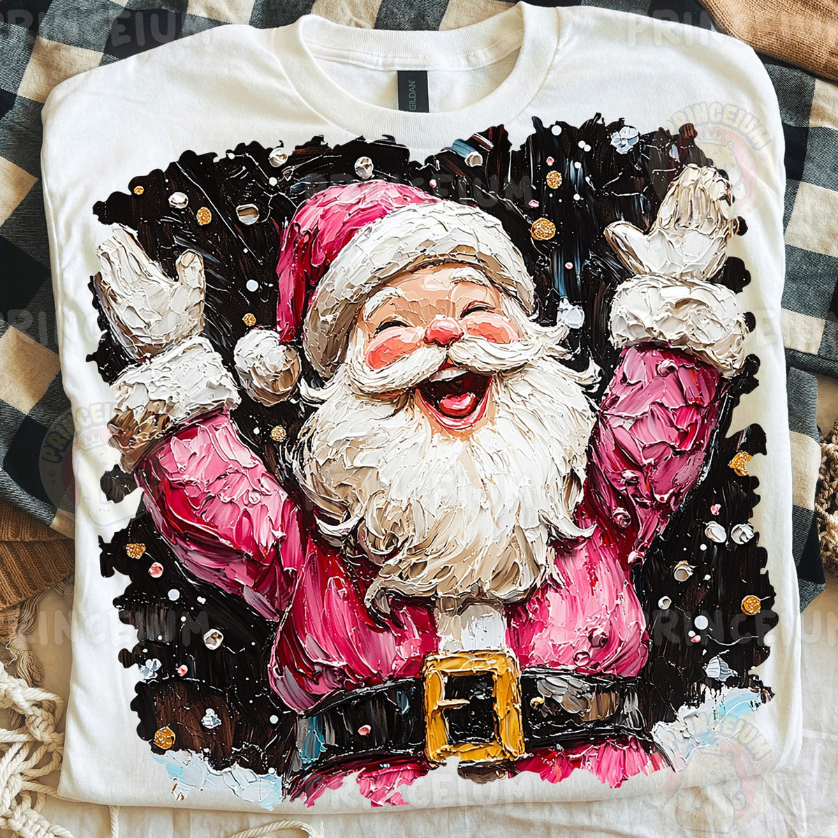 Joyful Painted Santa
