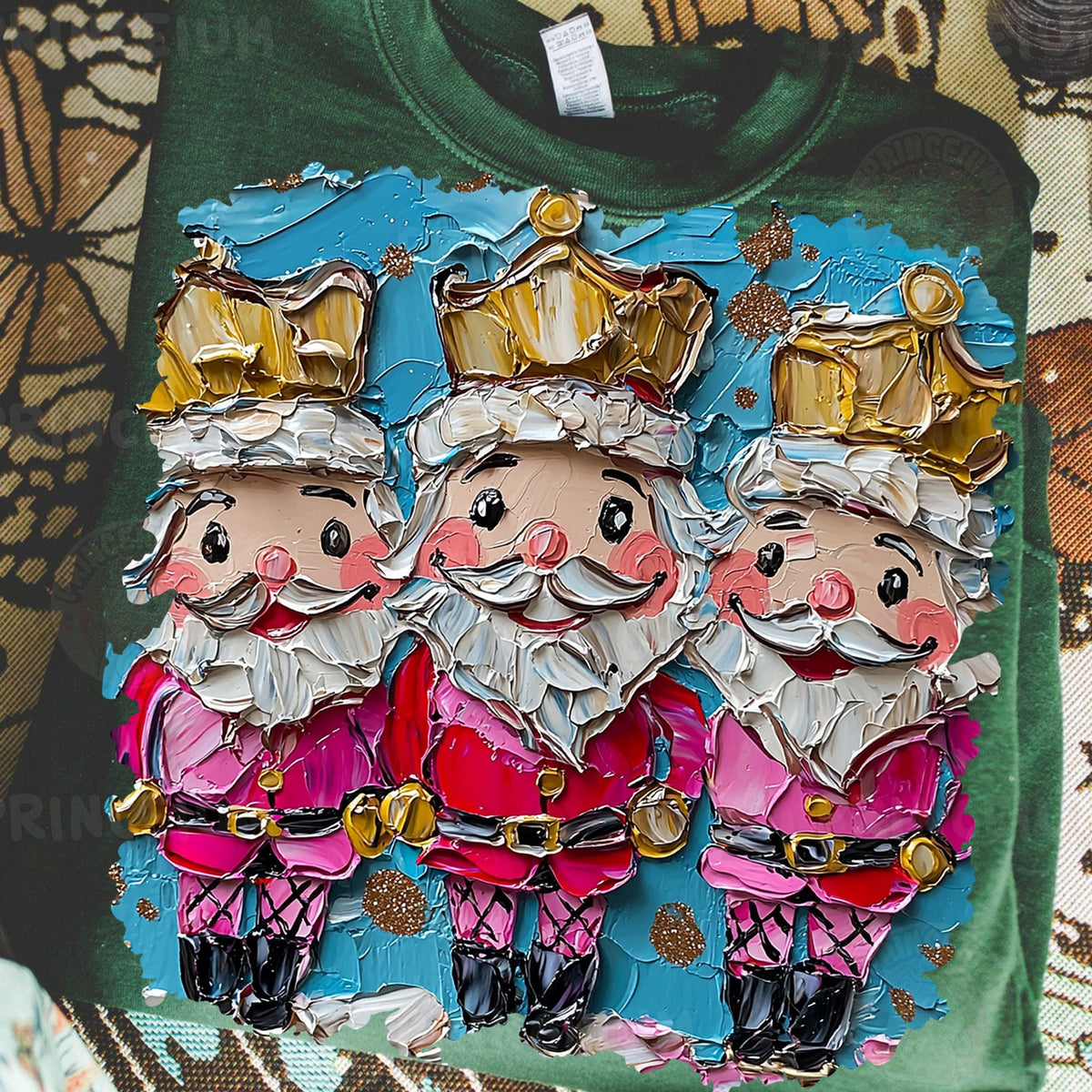 Painted Nutcracker Trio