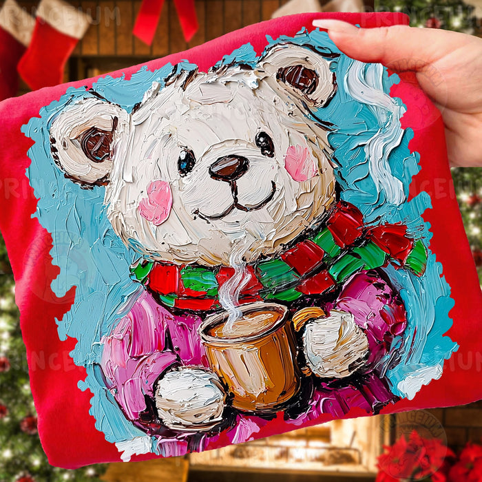 Cozy Bear with Hot Cocoa