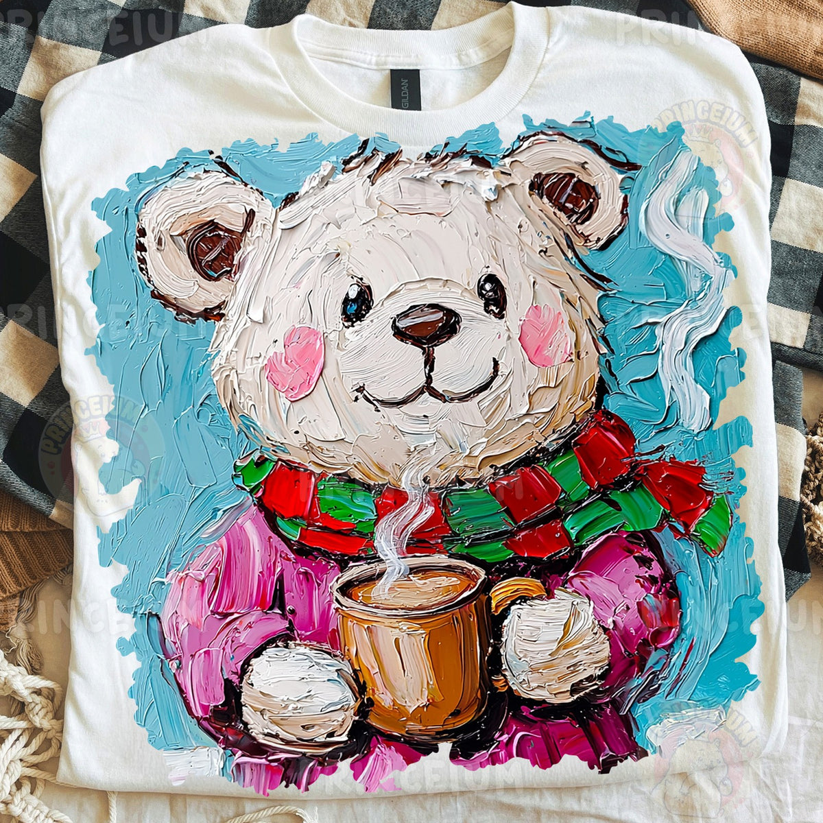 Cozy Bear with Hot Cocoa