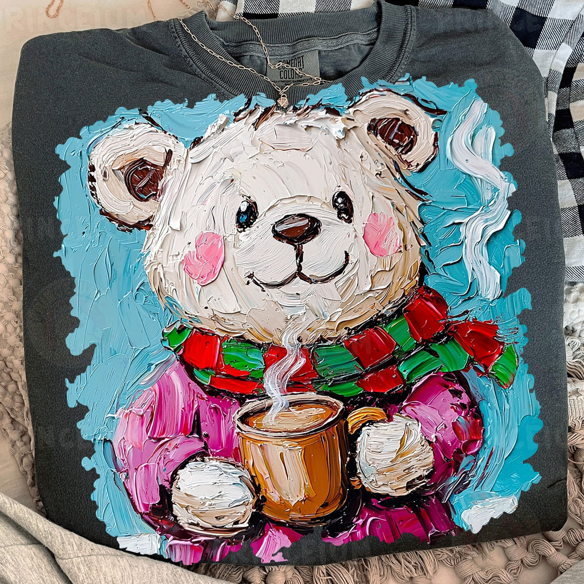 Cozy Bear with Hot Cocoa