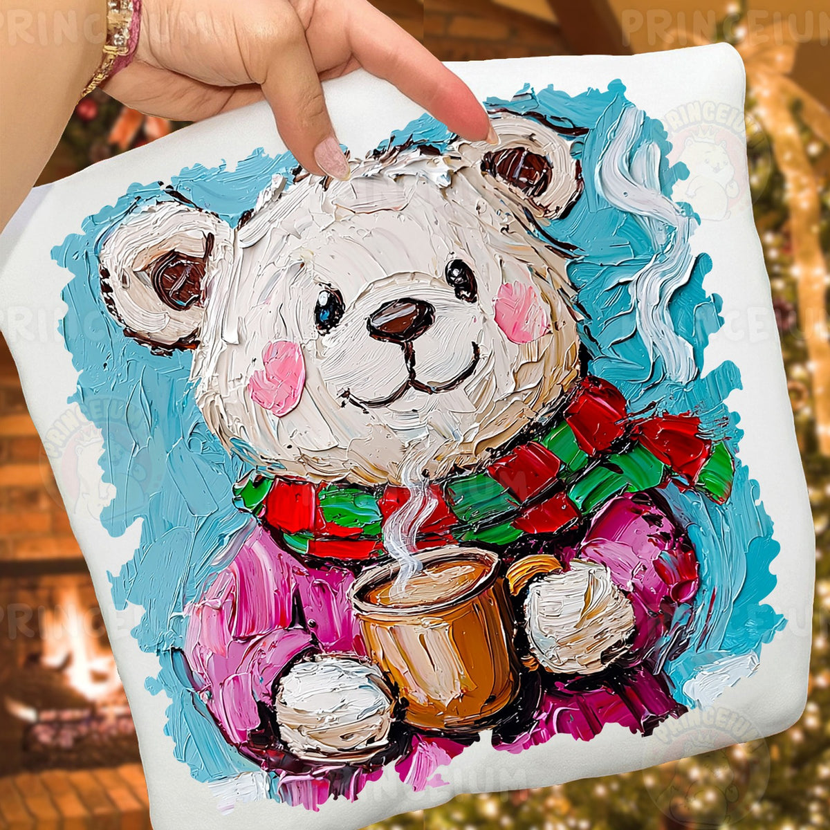 Cozy Bear with Hot Cocoa