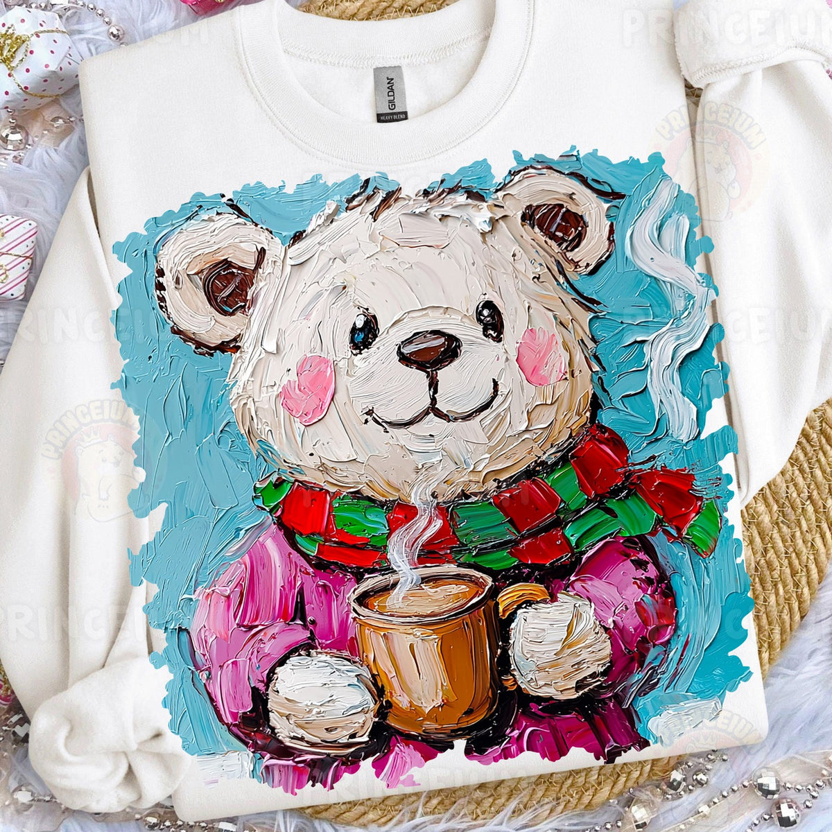 Cozy Bear with Hot Cocoa