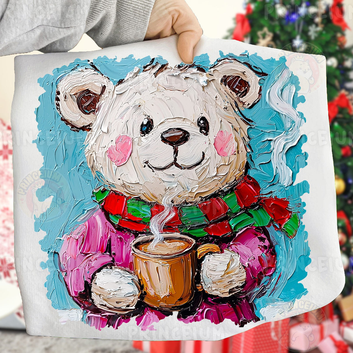 Cozy Bear with Hot Cocoa