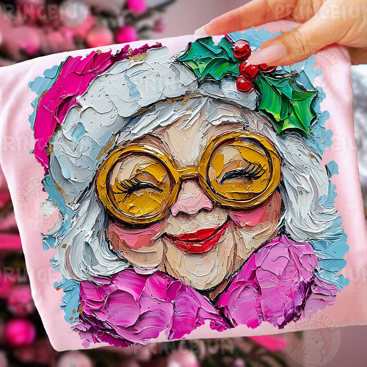 Happy Mrs. Claus Painted Portrait