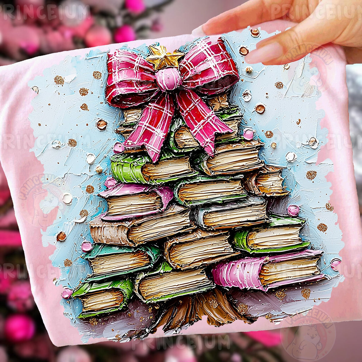 Book Stack Christmas Tree