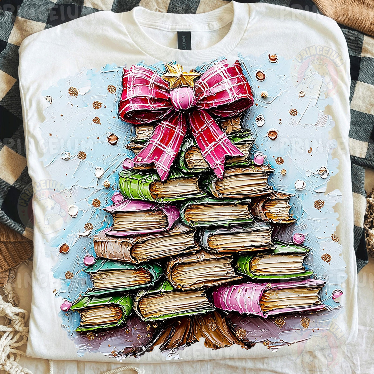 Book Stack Christmas Tree