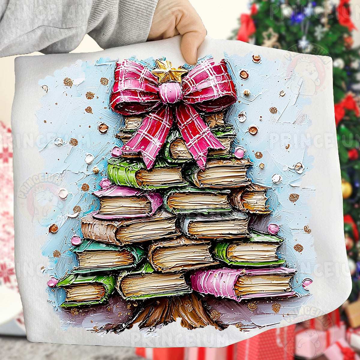 Book Stack Christmas Tree