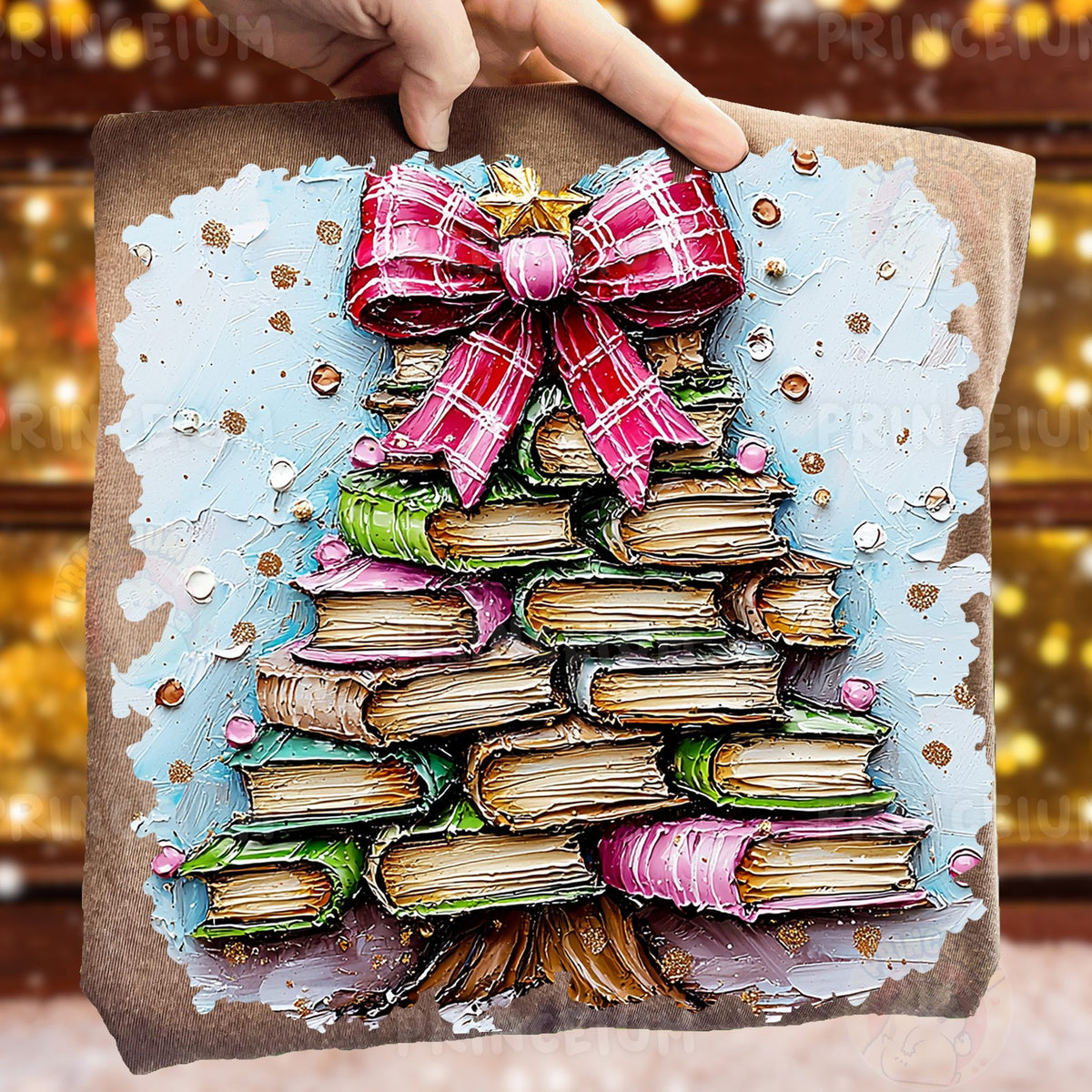 Book Stack Christmas Tree