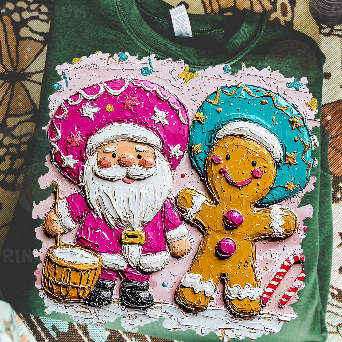 Fiesta Santa and Gingerbread Christmas