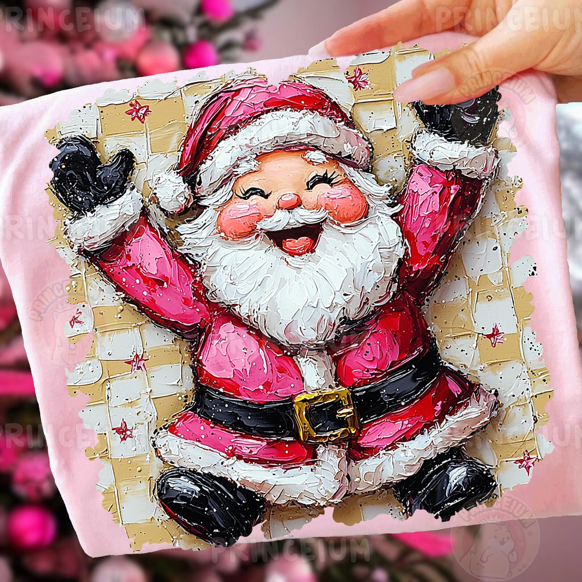 Joyful Painted Santa