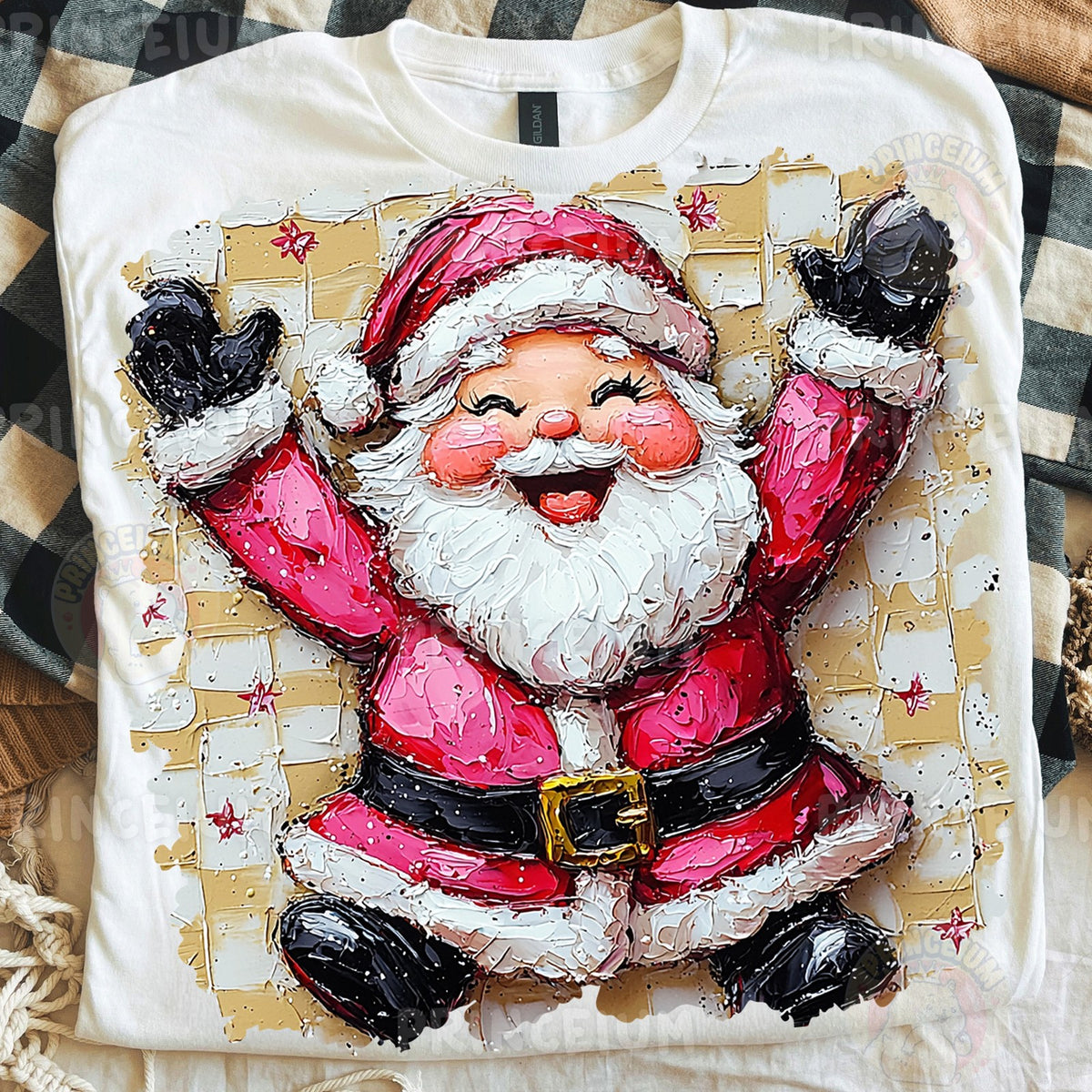 Joyful Painted Santa