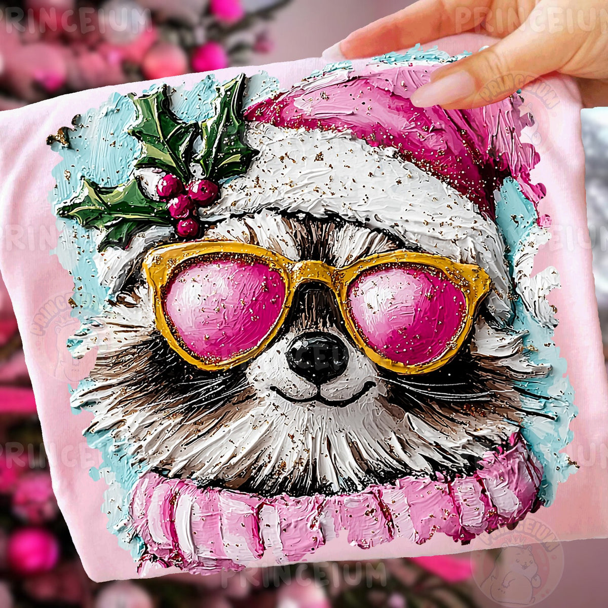 Cool Santa Raccoon