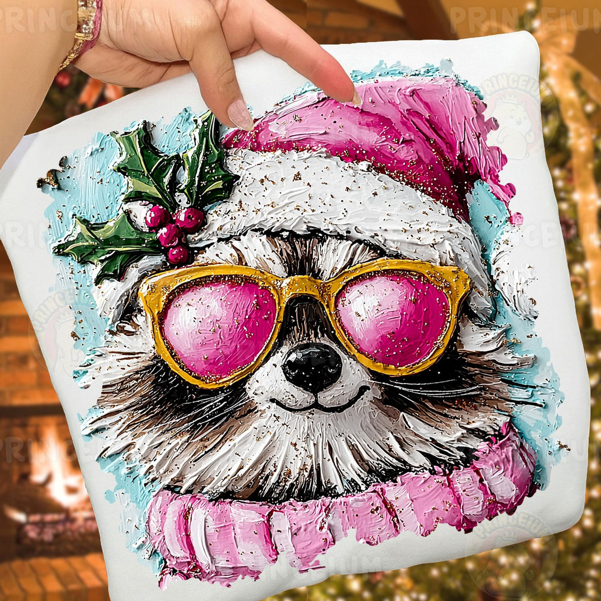 Cool Santa Raccoon