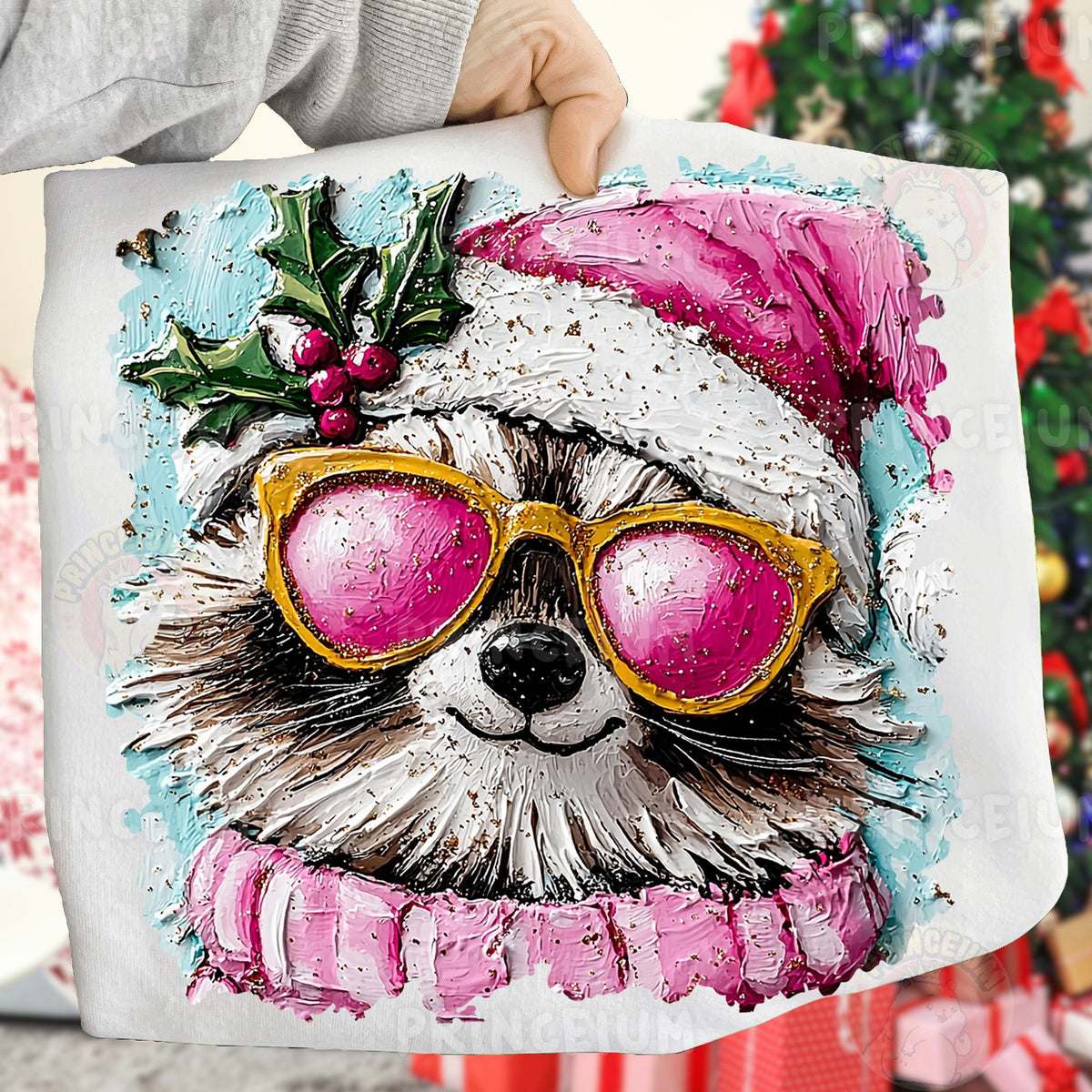 Cool Santa Raccoon