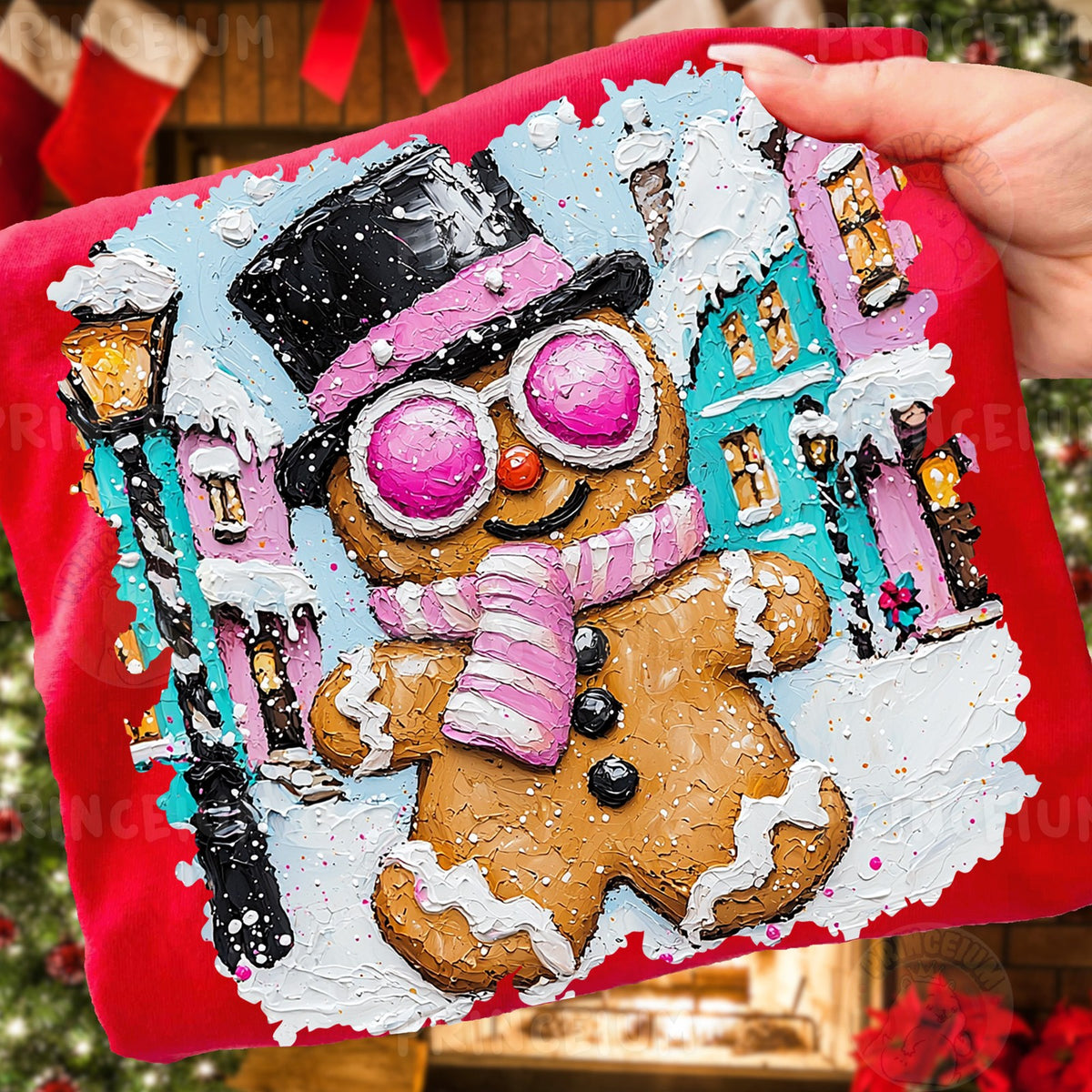 Gingerbread Man Winter Town