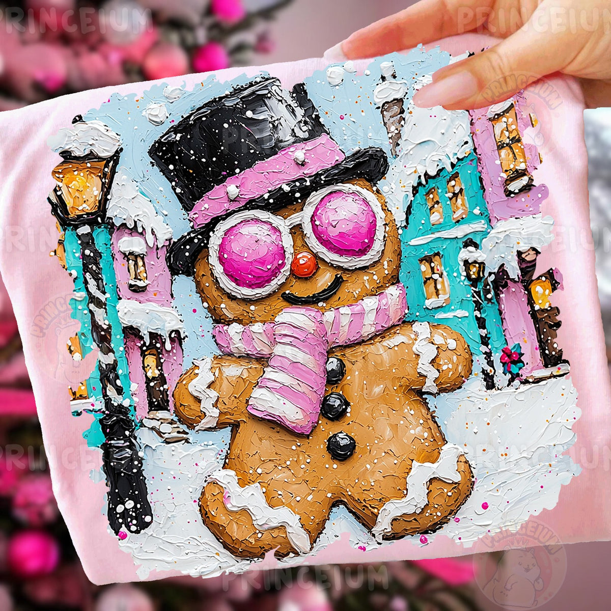 Gingerbread Man Winter Town
