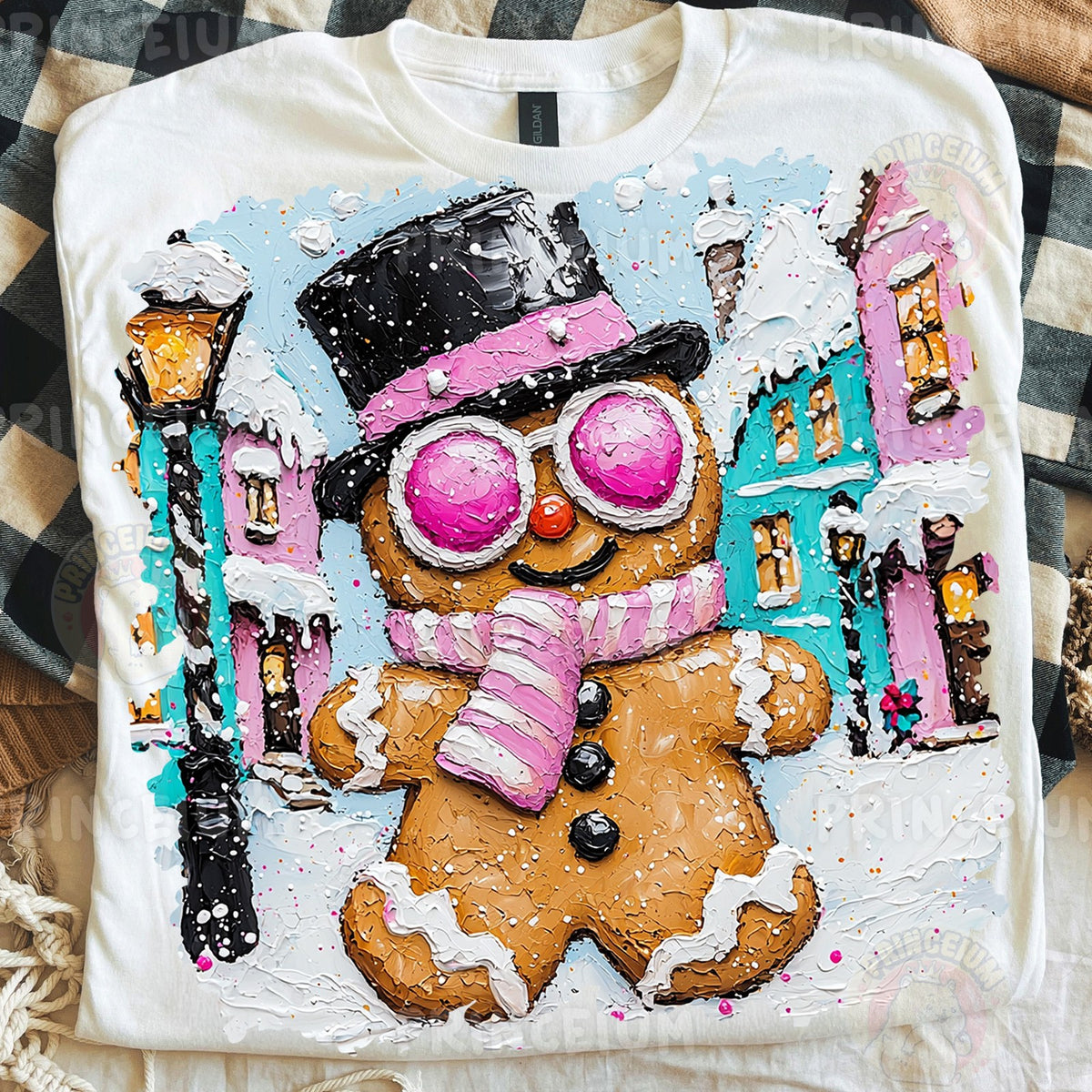 Gingerbread Man Winter Town