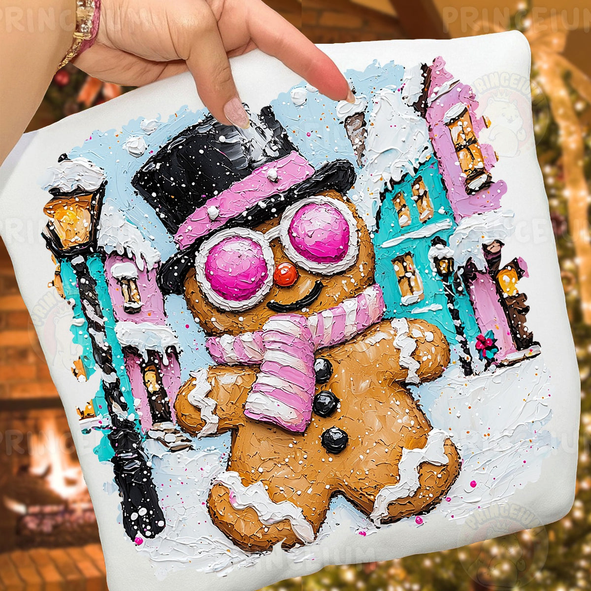 Gingerbread Man Winter Town