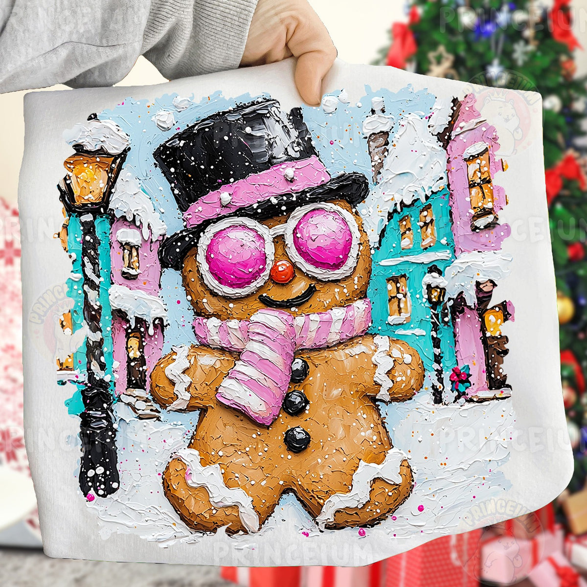 Gingerbread Man Winter Town