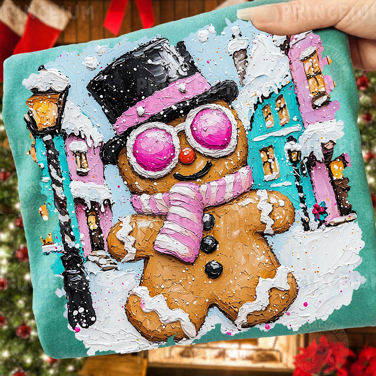 Gingerbread Man Winter Town