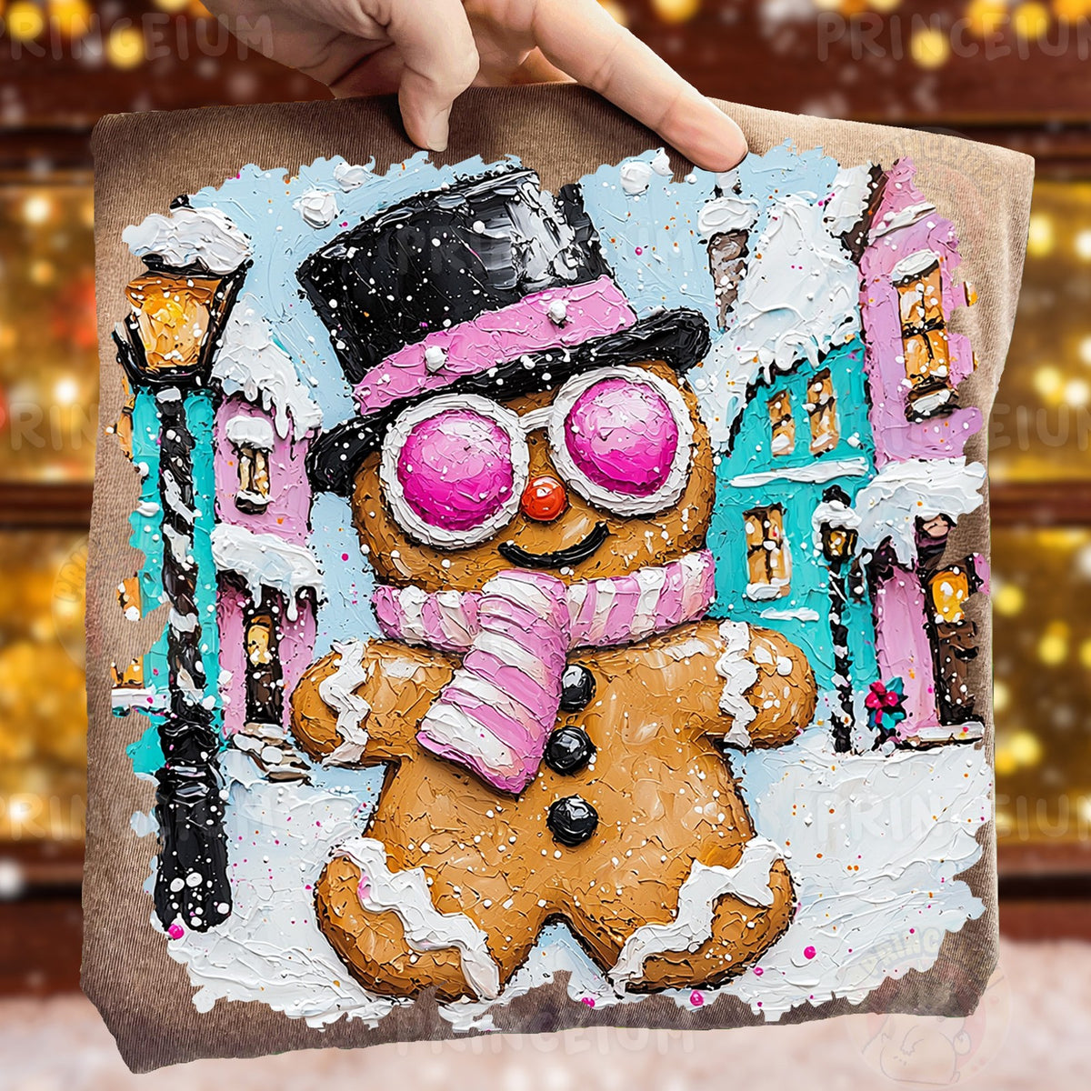 Gingerbread Man Winter Town