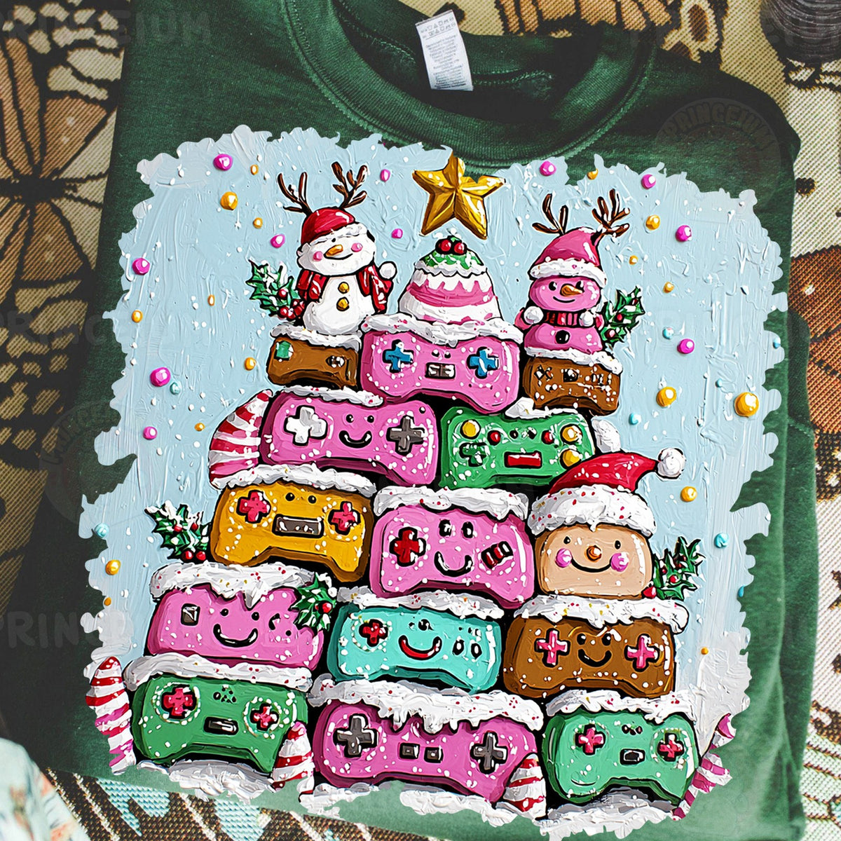 Gaming Controller Christmas Tree