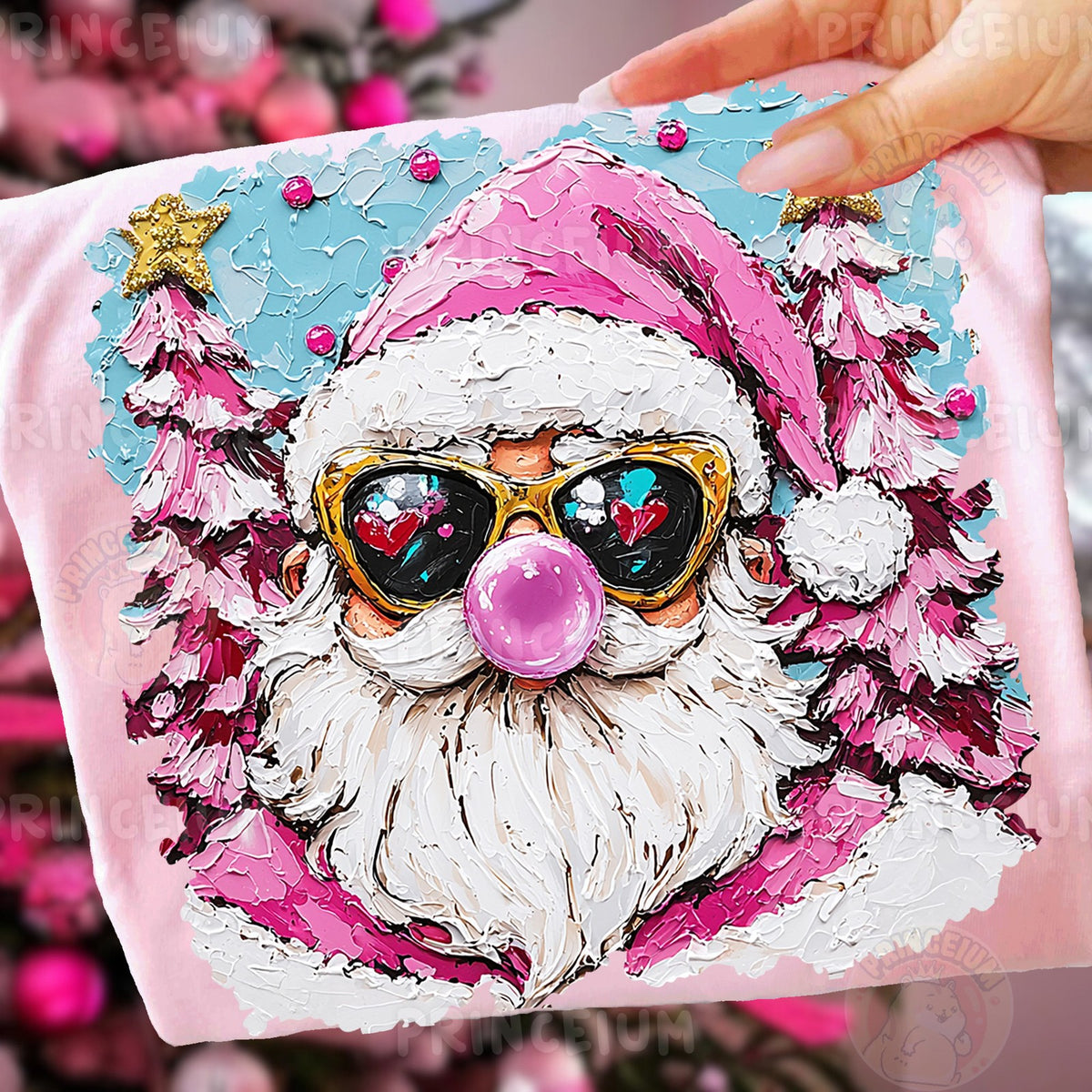 Pink Bubblegum Santa