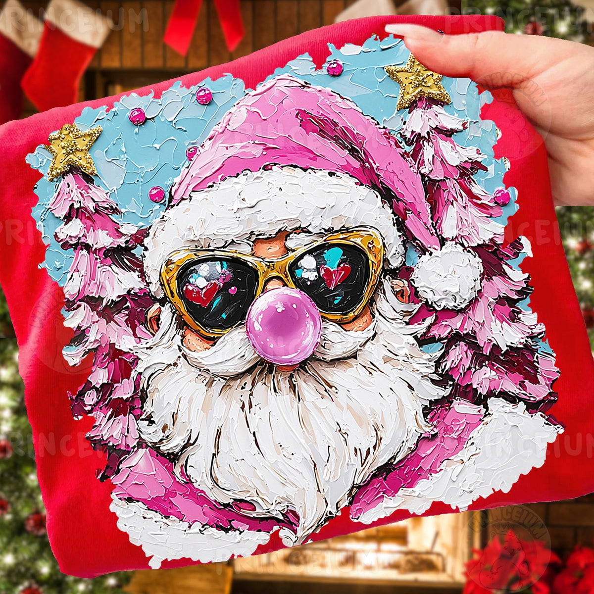 Pink Bubblegum Santa