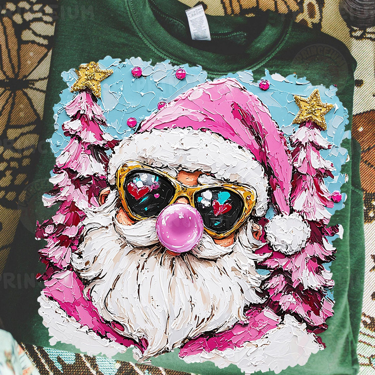 Pink Bubblegum Santa