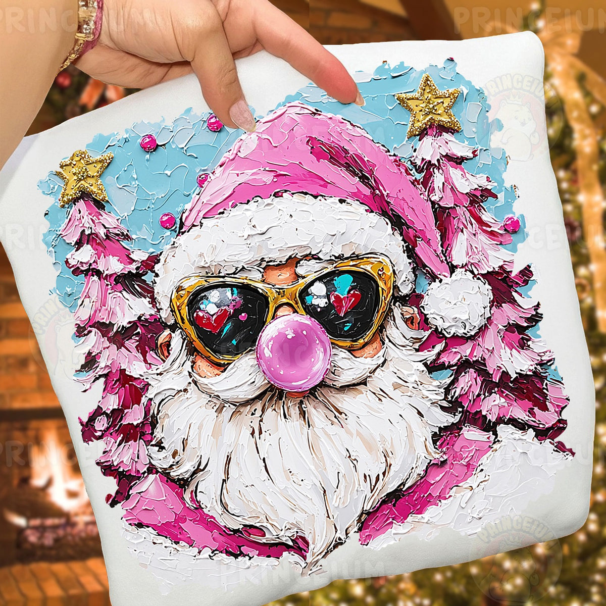 Pink Bubblegum Santa
