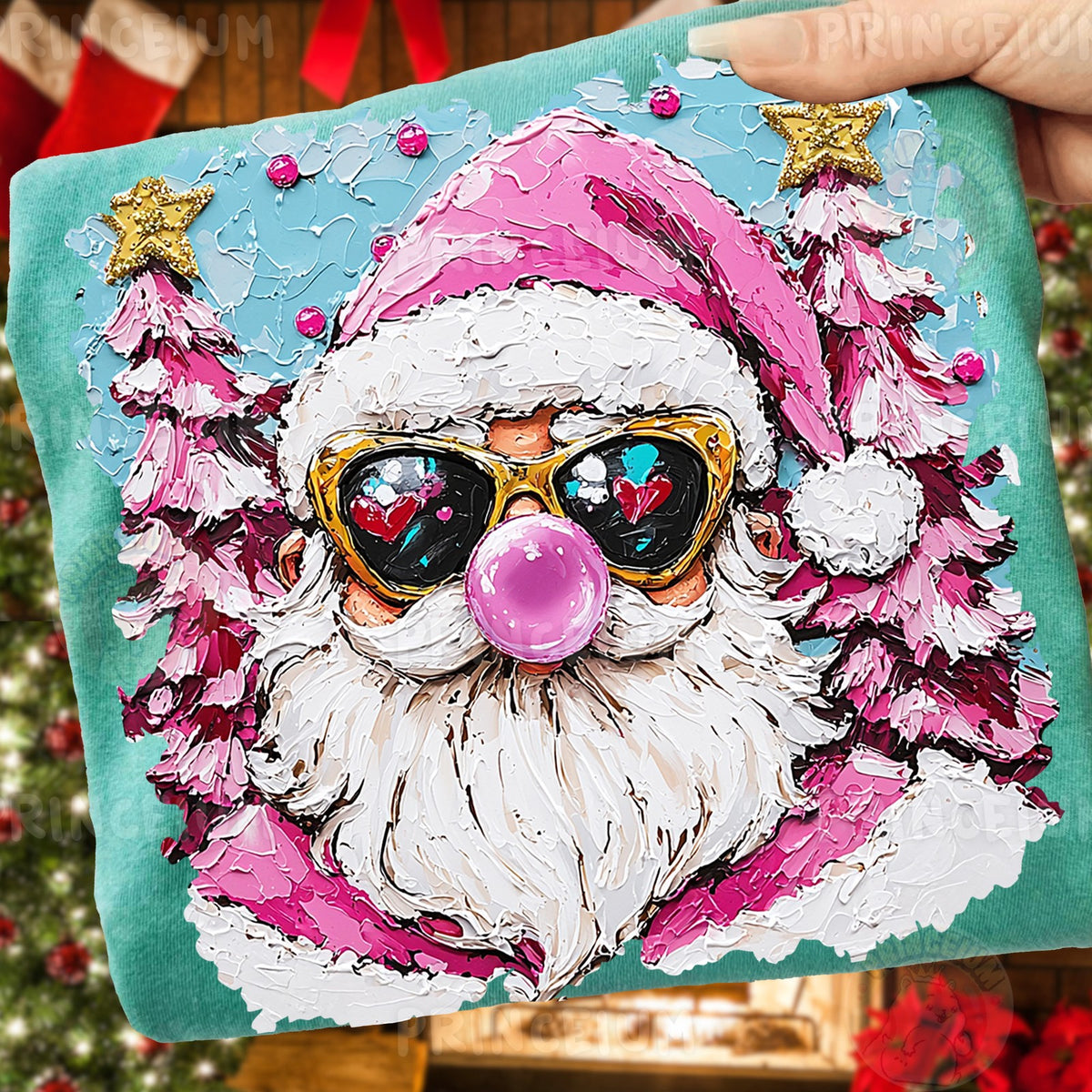 Pink Bubblegum Santa