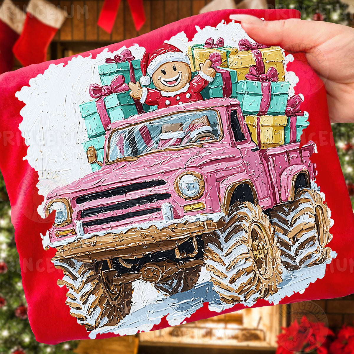 Gingerbread Monster Truck Christmas