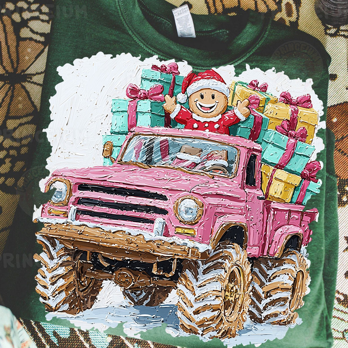Gingerbread Monster Truck Christmas