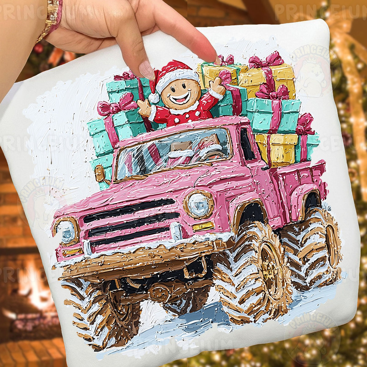 Gingerbread Monster Truck Christmas