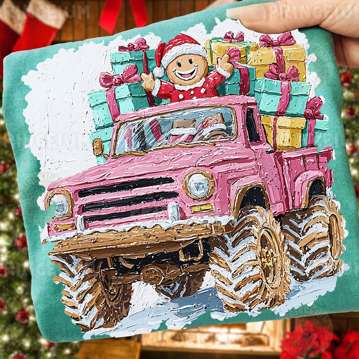 Gingerbread Monster Truck Christmas