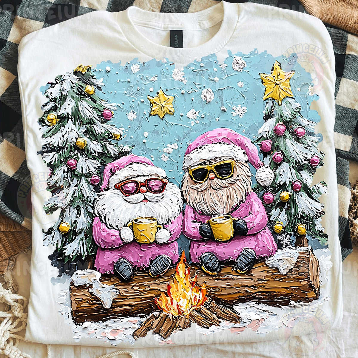 Pink Santa Besties Campfire Coffee