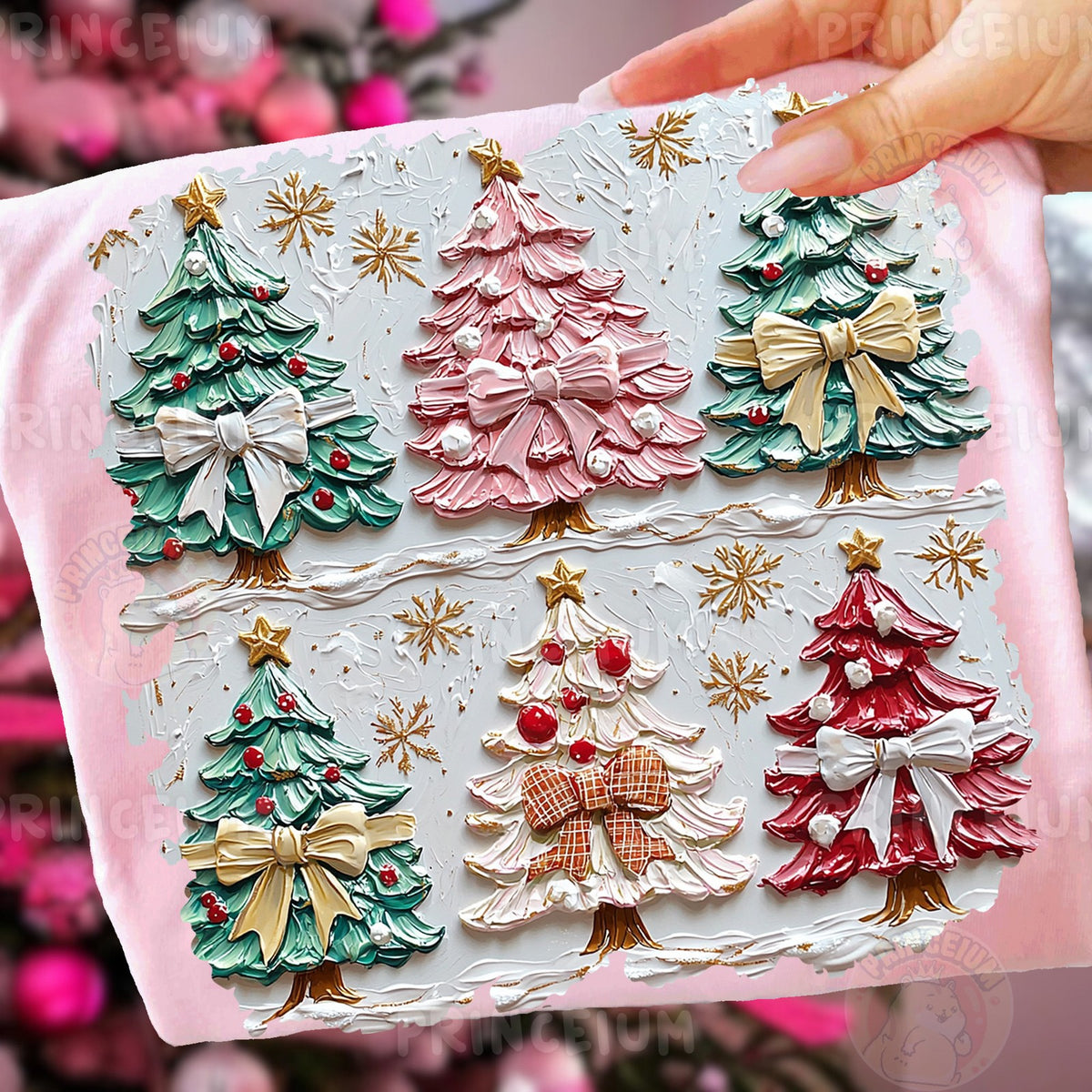 Puffy Paint Christmas Trees
